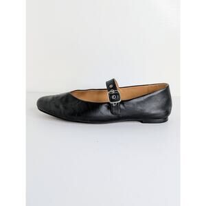 Madewell Remy Mary Jane Flats 9 Black Leather Round Toe Ballet Flat